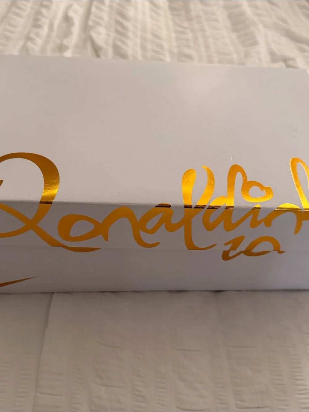 The Ronaldinho x Nike Tiempo Legend 'Touch of Gold' Indoor Shoes